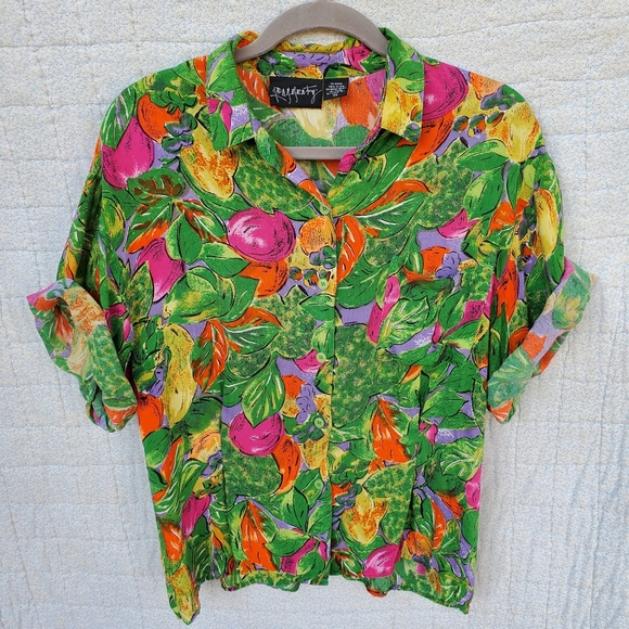 Vintage Tops - Vintage Tropical Rafferty Shirt